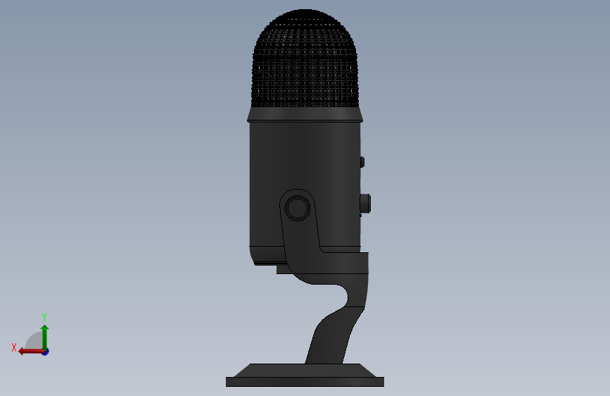 麦克风_SOLIDWORKS 2021_模型图纸下载 – 懒石网