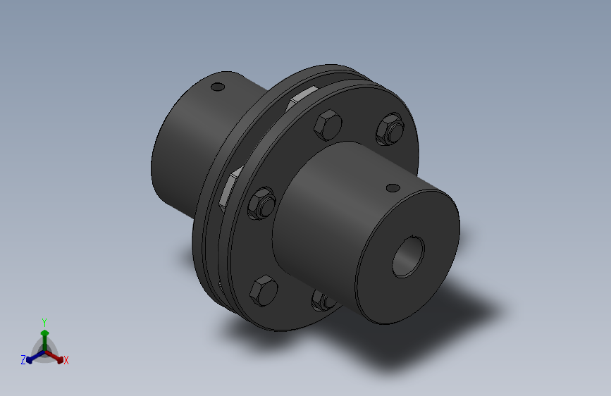 DJM型键联结单型弹性膜片联轴器_DJM17-70-70