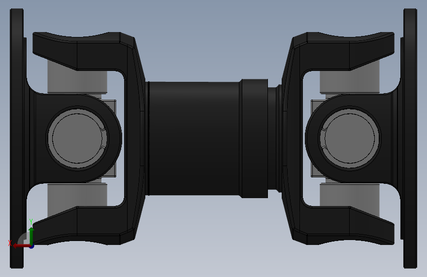 SWCD短型十字轴式万向联轴器SWCD285-A-545_SOLIDWORKS 2018_模型图纸下载 – 懒石网