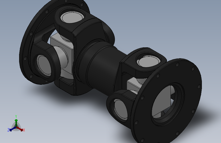 SWCD短型十字轴式万向联轴器SWCD315-A-600_SOLIDWORKS 2018_模型图纸下载 – 懒石网