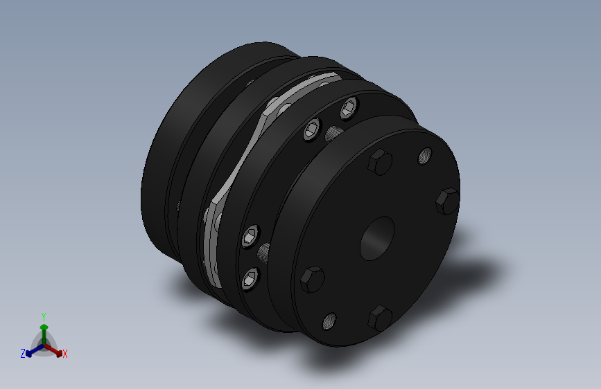 WDJM外胀套单节胀套膜片联轴器_WDJM-87×77-16×16