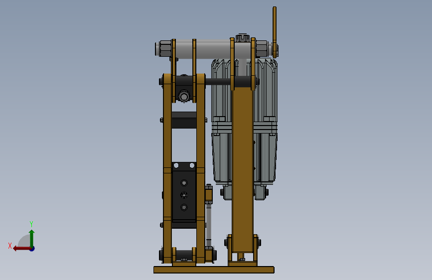 YP21系列电力液压盘式制动器YP21-500-355×30-ⅡA-CL.RL.WL.HL.H 背面视图