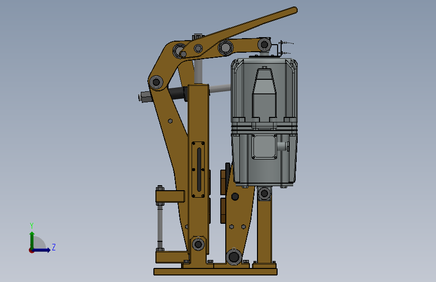 YP21系列电力液压盘式制动器YP21-500-560×30-ⅠB-CL.RL.WL.HL.H 左侧视图