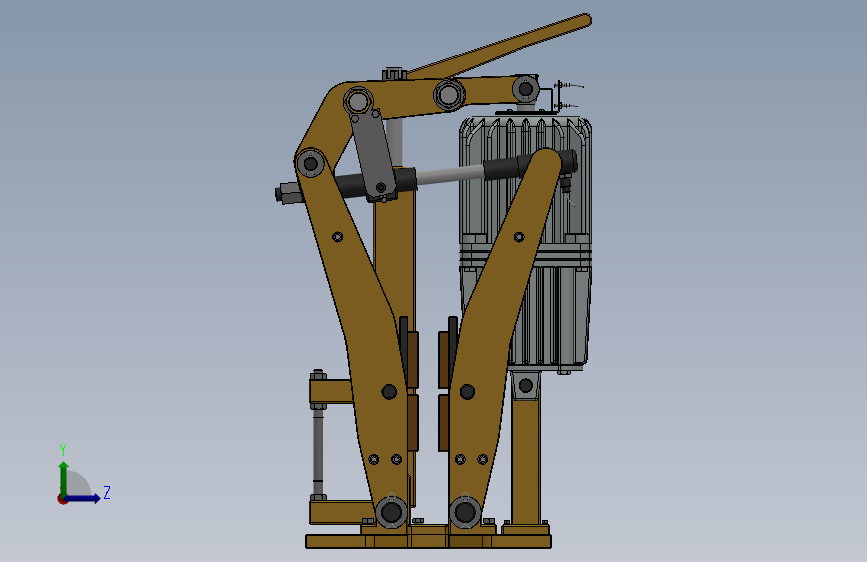 YP21系列电力液压盘式制动器YP21-500-630×30-ⅡB-CL.RL.WL.HL.H 左侧视图