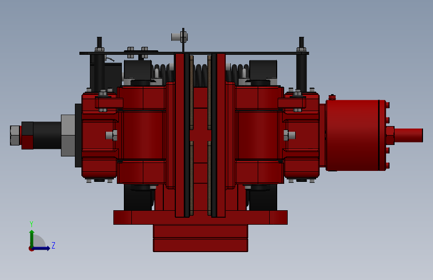 SBD-B安全制动器_SBD160-B-1000×30ⅠRL.WL.CL 左侧视图