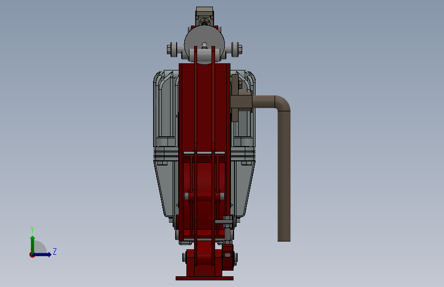 YW、YWB系列电力液压鼓式制动器YW160-220-ⅠA-HR-WC.RL.WC 左侧视图