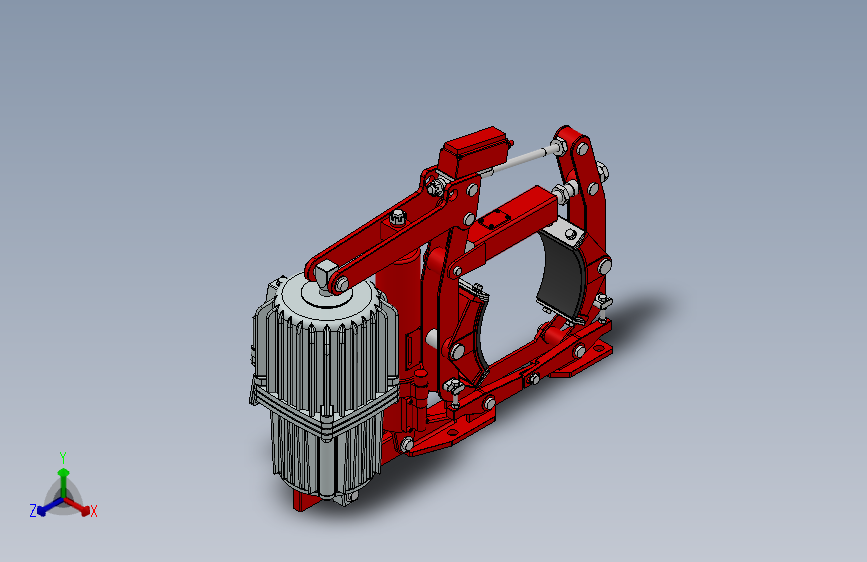 YWL系列电力液压鼓式制动器YWL250-500-ⅡB WL RL WC_SOLIDWORKS 2018_模型图纸下载 – 懒石网