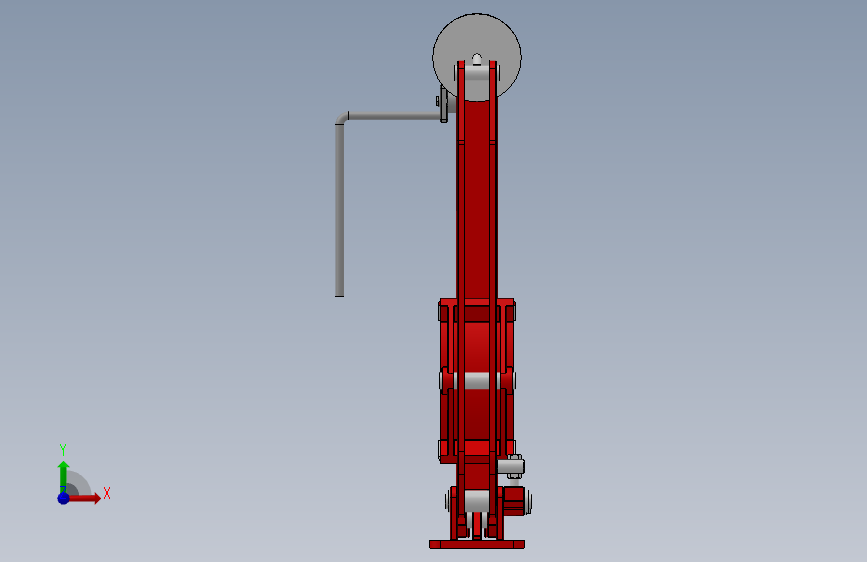 QW系列气动鼓式制动器_QW200-40-100~200-HL.WL.WC 正面视图