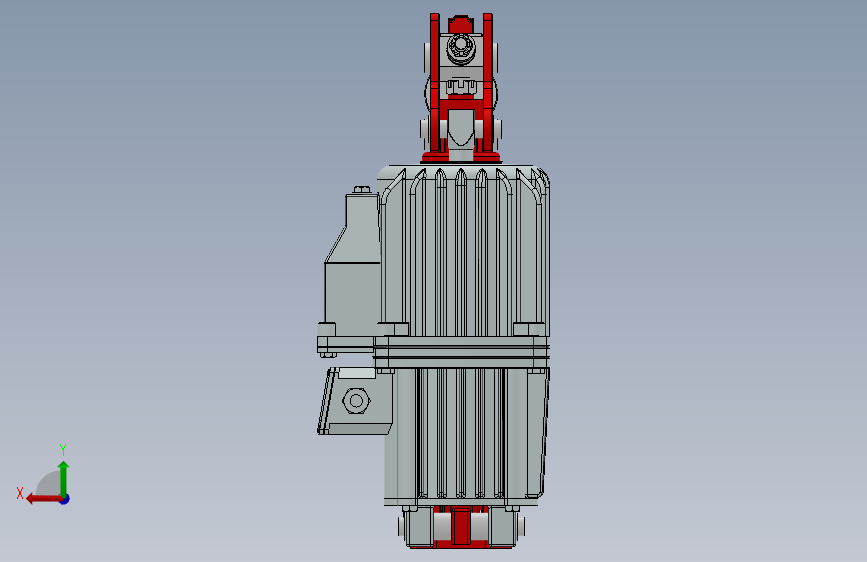 YWLA系列电力液压鼓式制动器YWLA315-500-ⅠA-HL WL RL WC 背面视图
