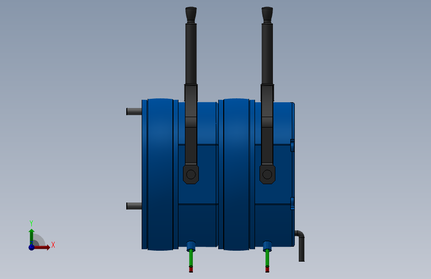 MD-D型电磁圆盘式制动器_MD7-D-14-RL-DC24V 正面视图