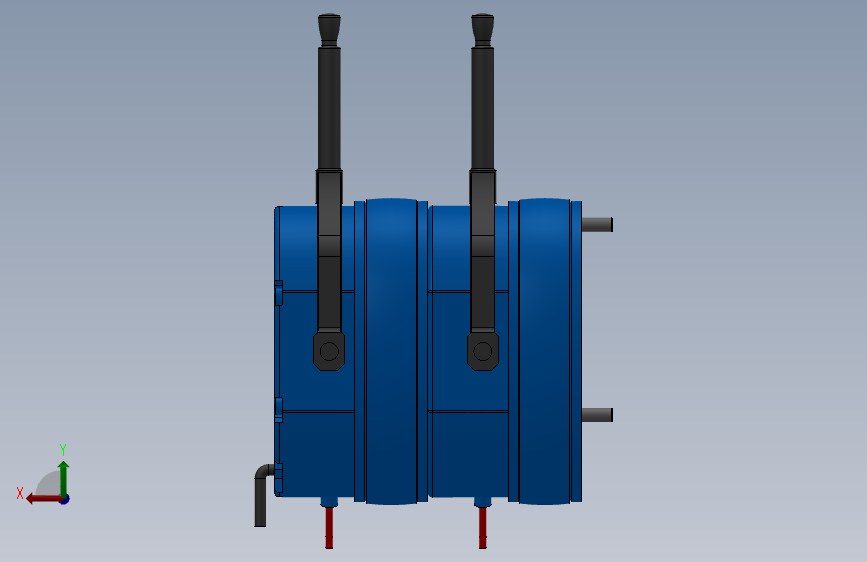 MD-D型电磁圆盘式制动器_MD7-D-14-RL-DC24V 背面视图