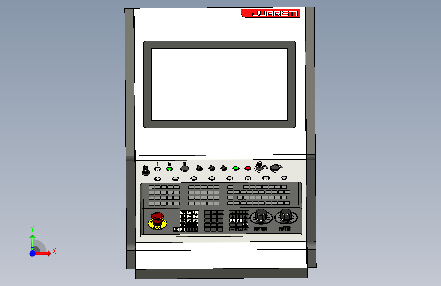 CNC 控制面板 正面视图