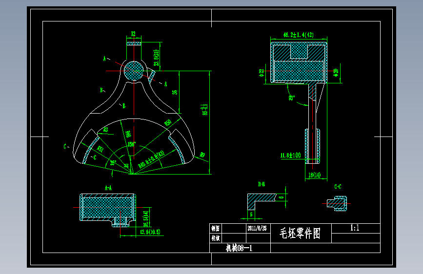 K043-换挡叉工艺及钻螺纹斜孔M10夹具设计