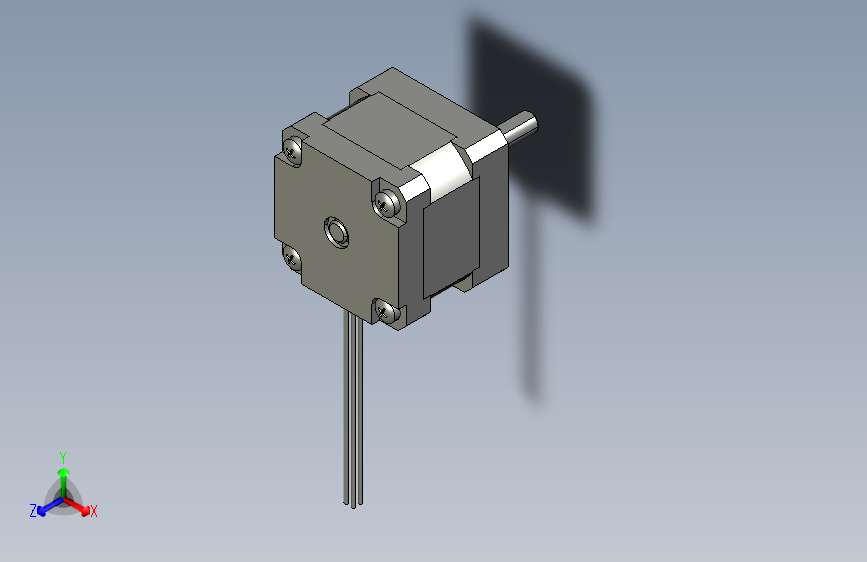 YK35HB31-01A  35mm两相步进电机（3D）