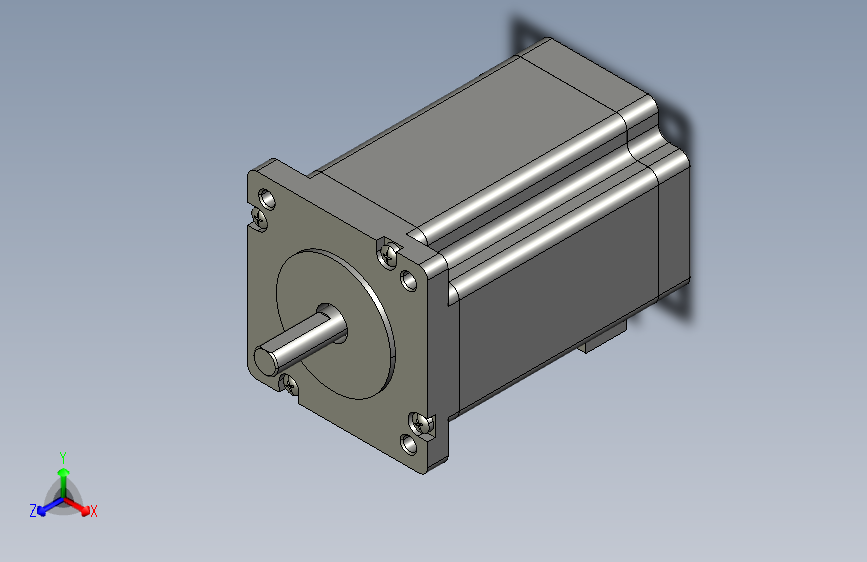 YK60HB86-04A  60mm两相步进电机（3D）