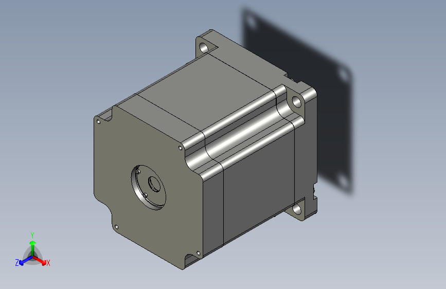 YK110HB115-06A  110mm两相步进电机（3D）