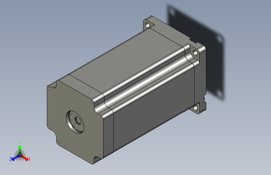 YK110HB201-08A  110mm两相步进电机（3D）