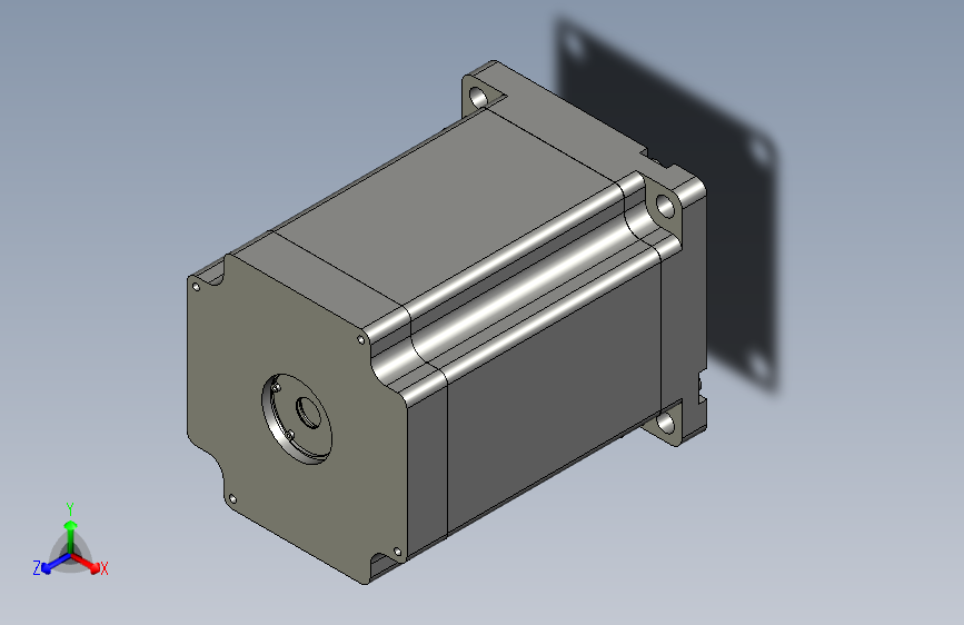 YK110HB150-06A 110mm两相步进电机（3D）