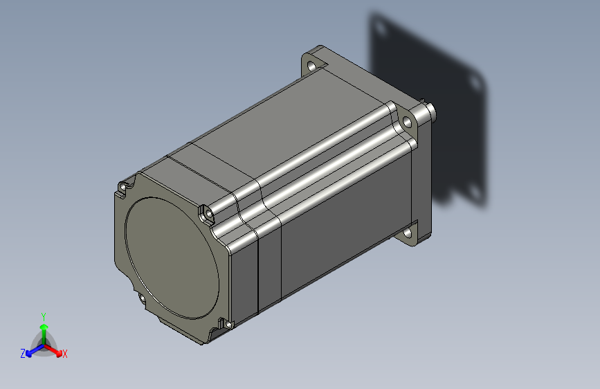 YK385EC127A1  85mm三相闭环步进电机（3D）