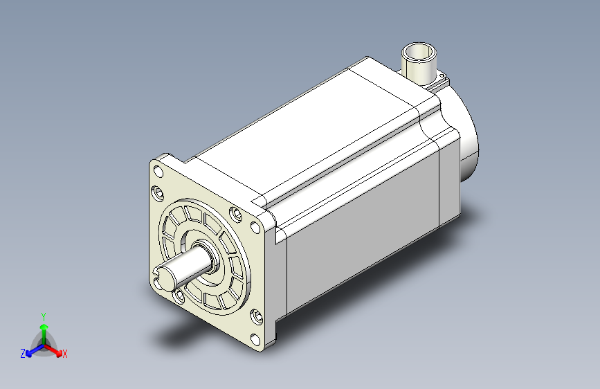 YK31122A  110mm三相步进电机（3D）