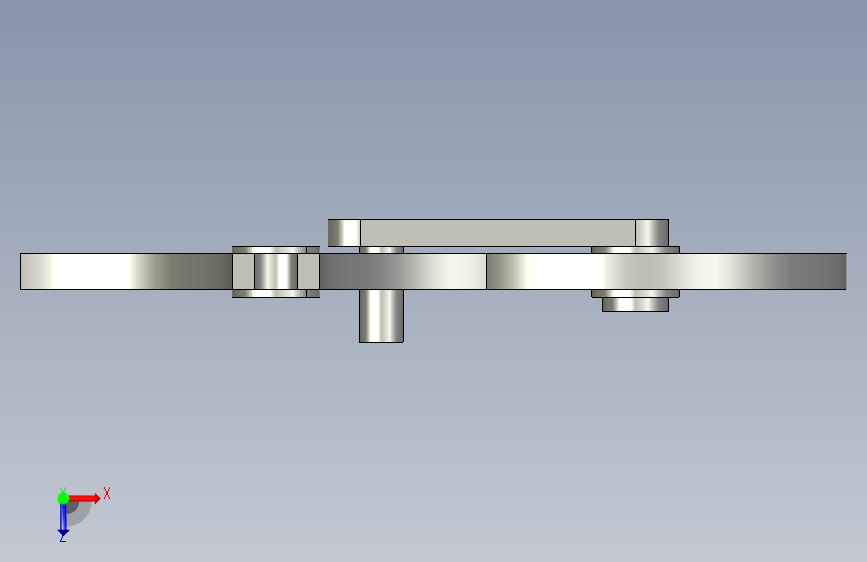槽轮机构CAD-CAM的设计【三维CREO】【含CAD图纸】 俯视图