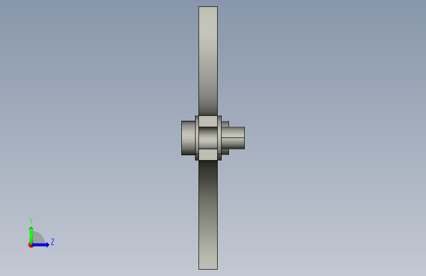 槽轮机构CAD-CAM的设计【三维CREO】【含CAD图纸】 左侧视图