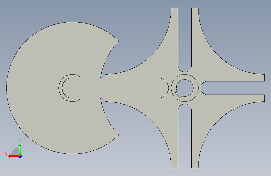 槽轮机构CAD-CAM的设计【三维CREO】【含CAD图纸】 背面视图