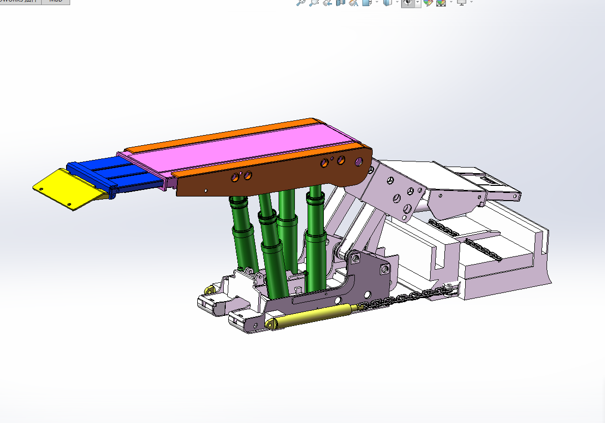 放顶煤四立柱液压支架