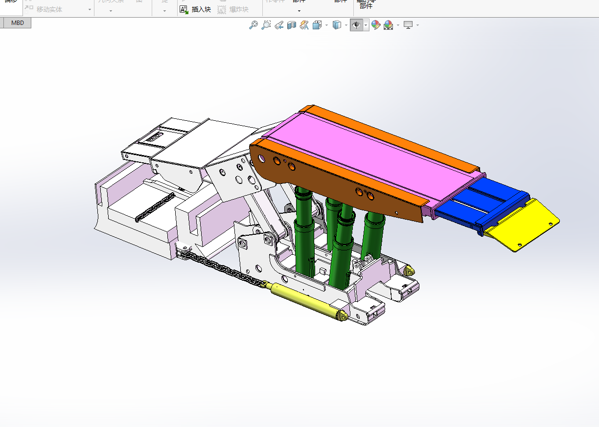 放顶煤四立柱液压支架