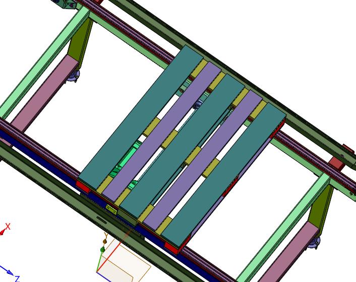 叉车实木托盘卡板输送流水线