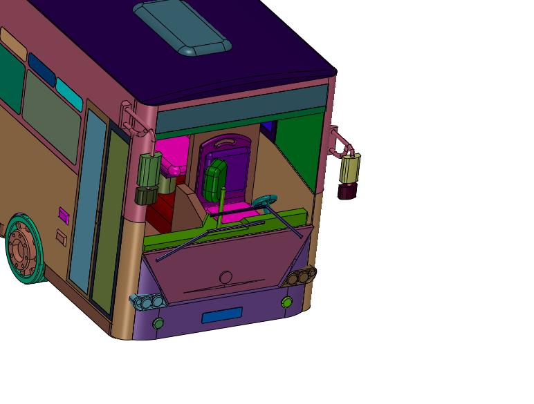 带轮椅坡道的巴士大巴
