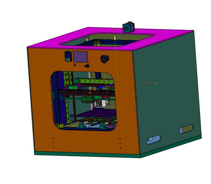 弹簧底座豪华累积制造3D打印机