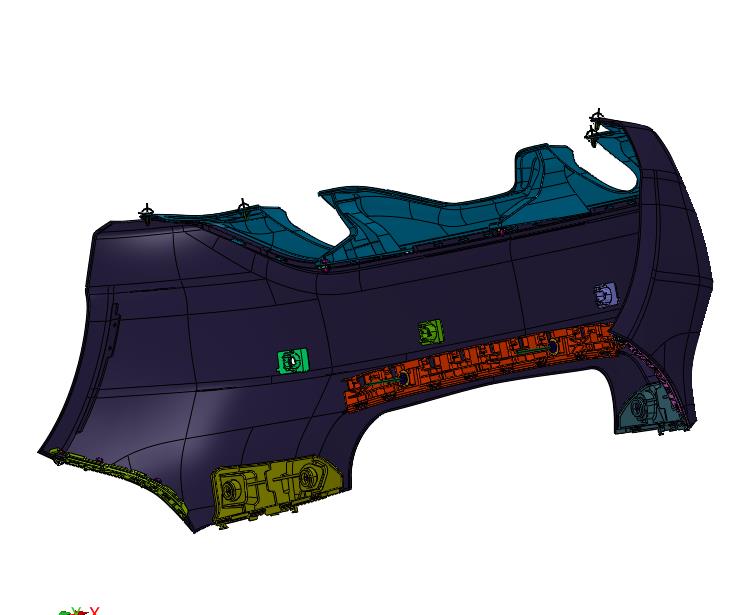 德国奔驰A级后保险杠护杠