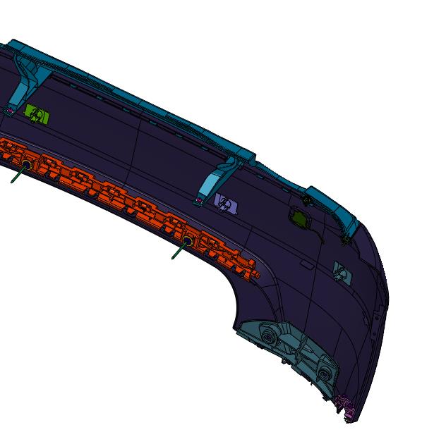 德国奔驰A级后保险杠护杠