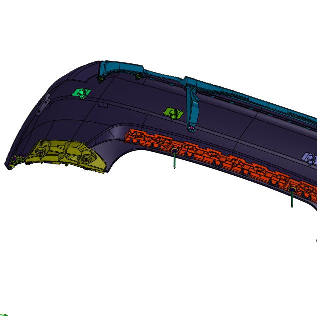 德国奔驰A级后保险杠护杠