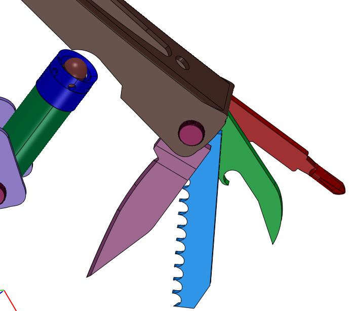 多功能工具折叠组合钥匙扣开瓶器螺丝刀