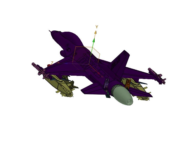 美国F-16战斗轰炸机