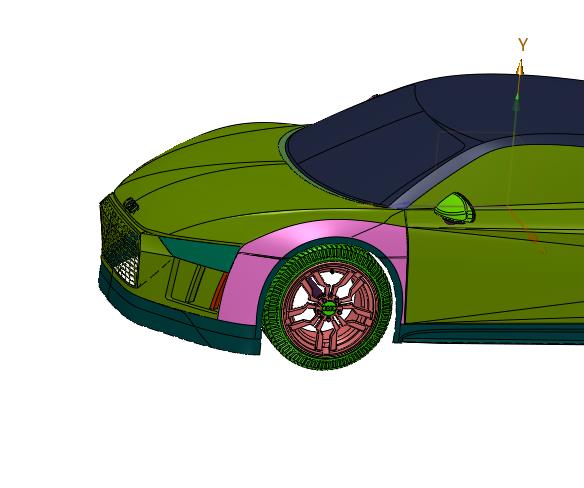 全铝车身Audi Sport跑车