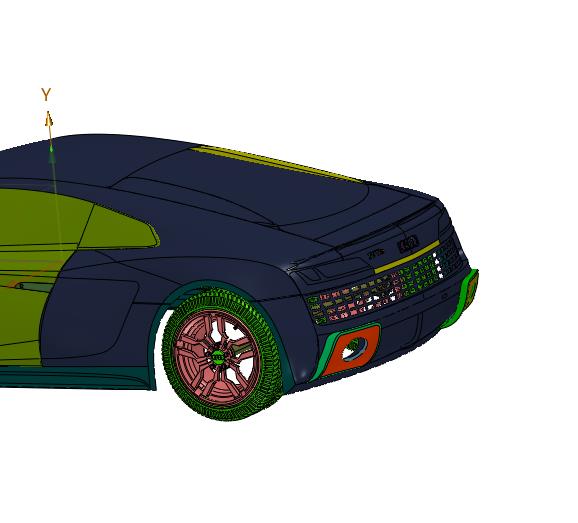 全铝车身Audi Sport跑车