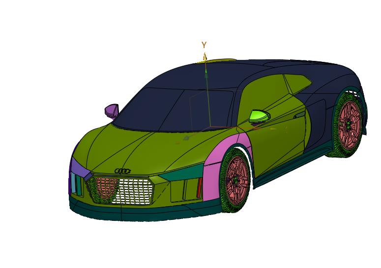 全铝车身Audi Sport跑车