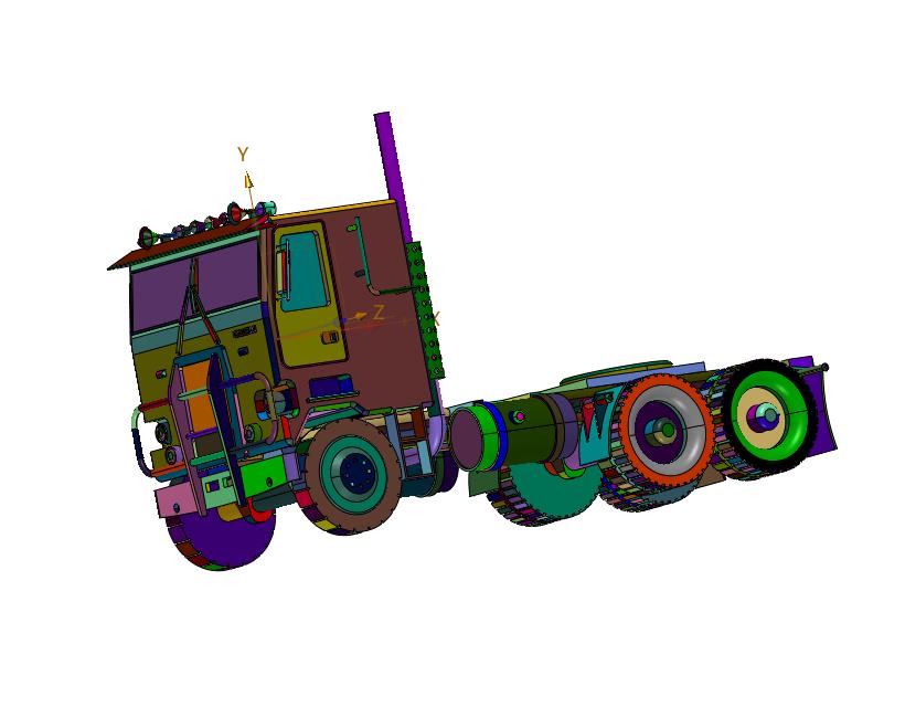 手动挡轻体平头牵引车