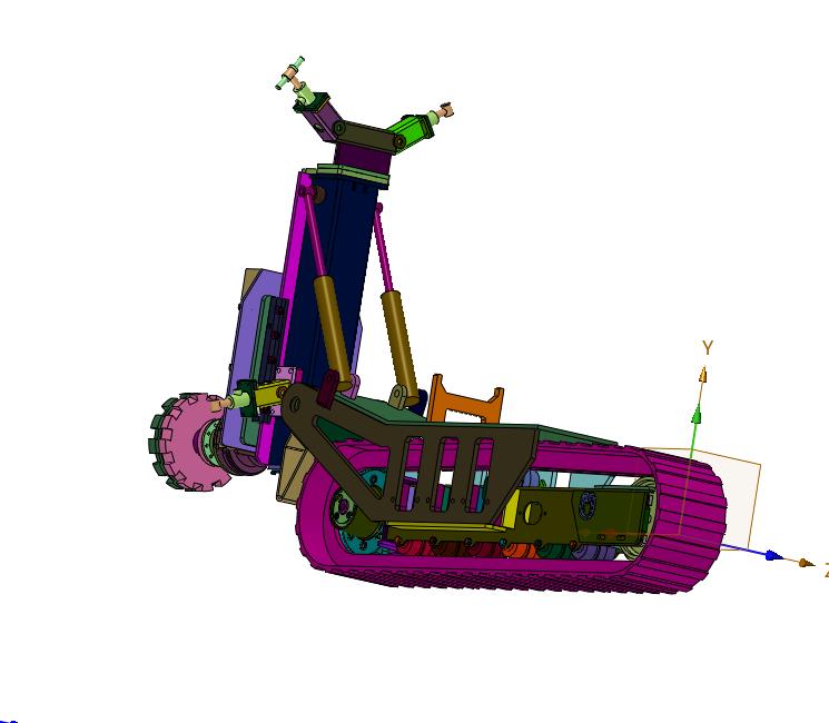危险建筑破拆煤矿作业小挖机机器人