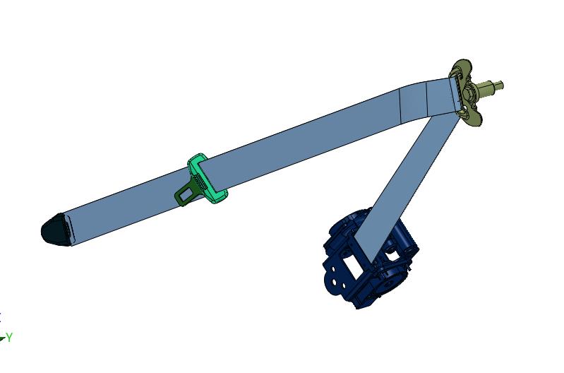 小卡货车卷收器前安全带