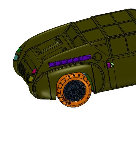 硬派风格二战90年代复古赛车