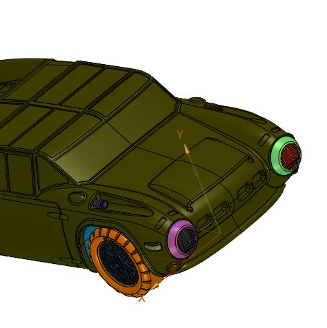 硬派风格二战90年代复古赛车