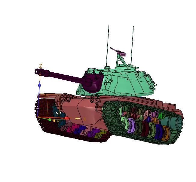 增压柴油机驱动重型坦克M103