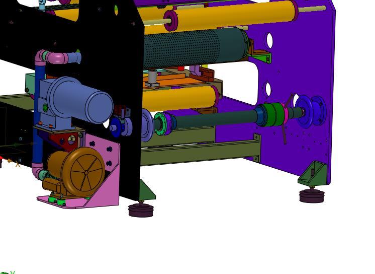 真空吸附固定密封材料覆膜开卷机