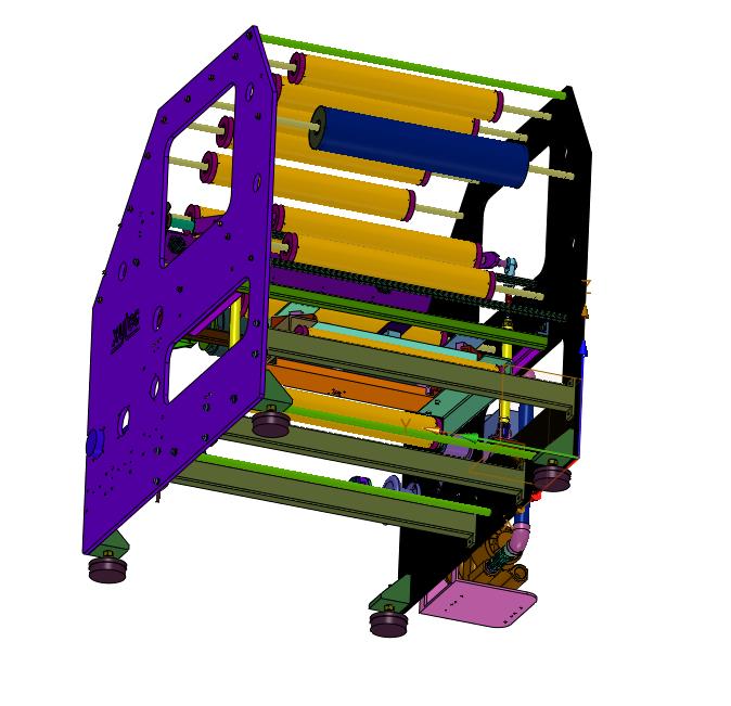 真空吸附固定密封材料覆膜开卷机