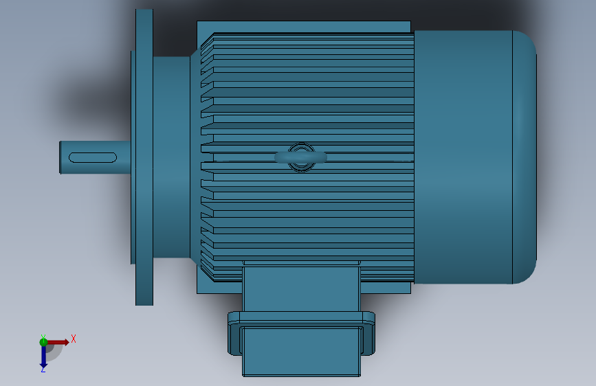 Y112电机_SOLIDWORKS 2015_模型图纸下载 – 懒石网