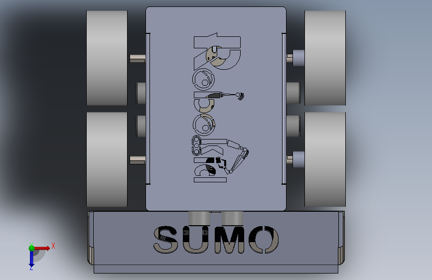 SUMO robot 2023 俯视图